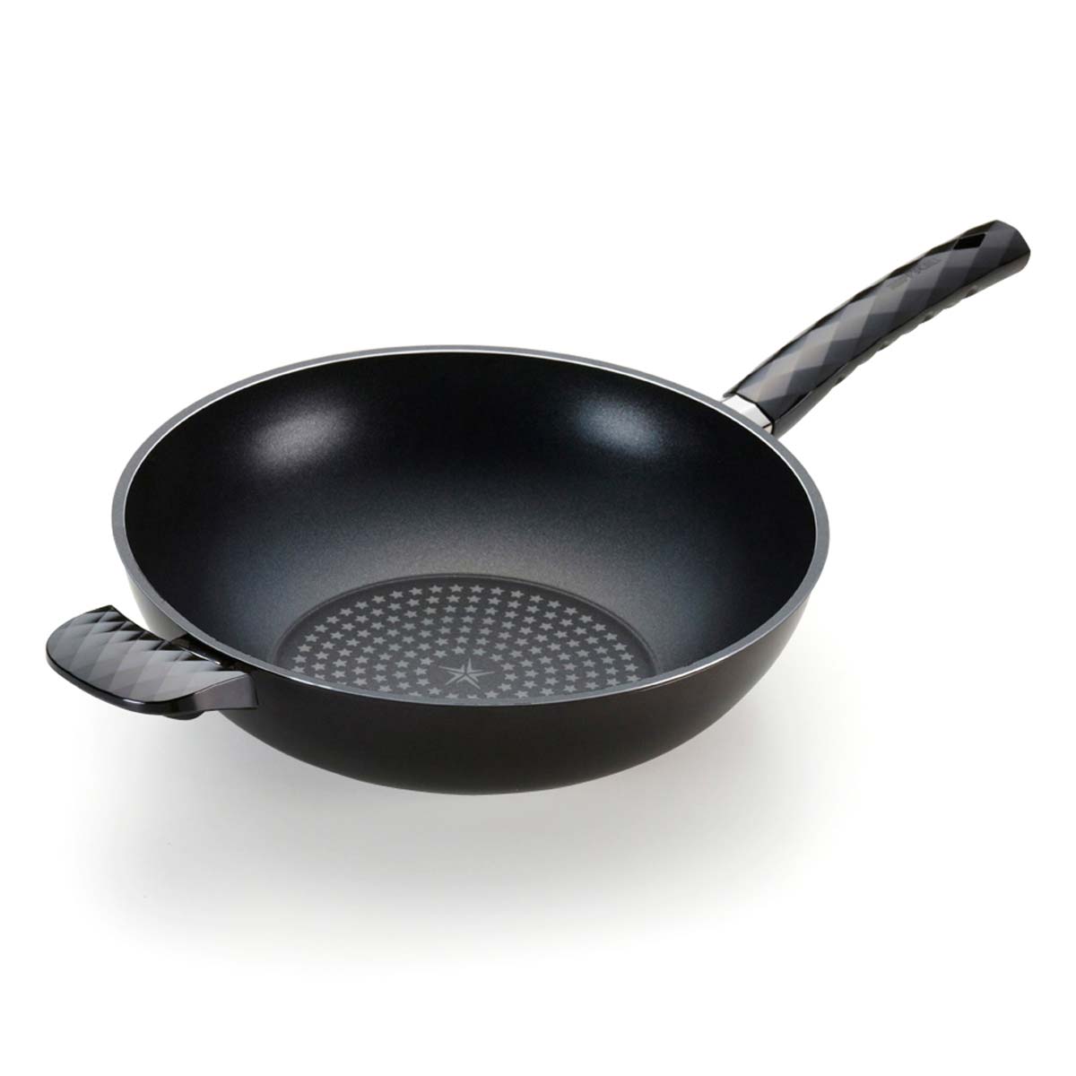 ווק 30 ס"מ ציפוי יהלום Happycall