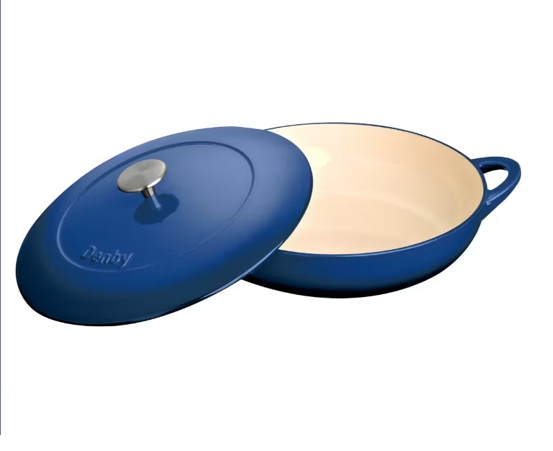 קסרול יציקה שטוח 30 ס"מ קובלט – תמונה 3