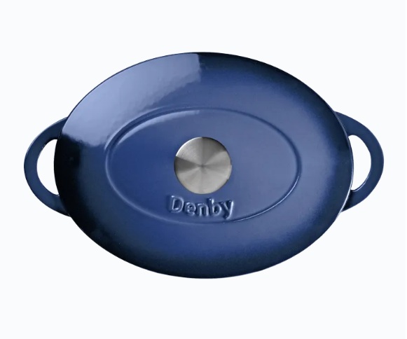 קסרול יציקה אובאלי 28 ס"מ קובלט – תמונה 2