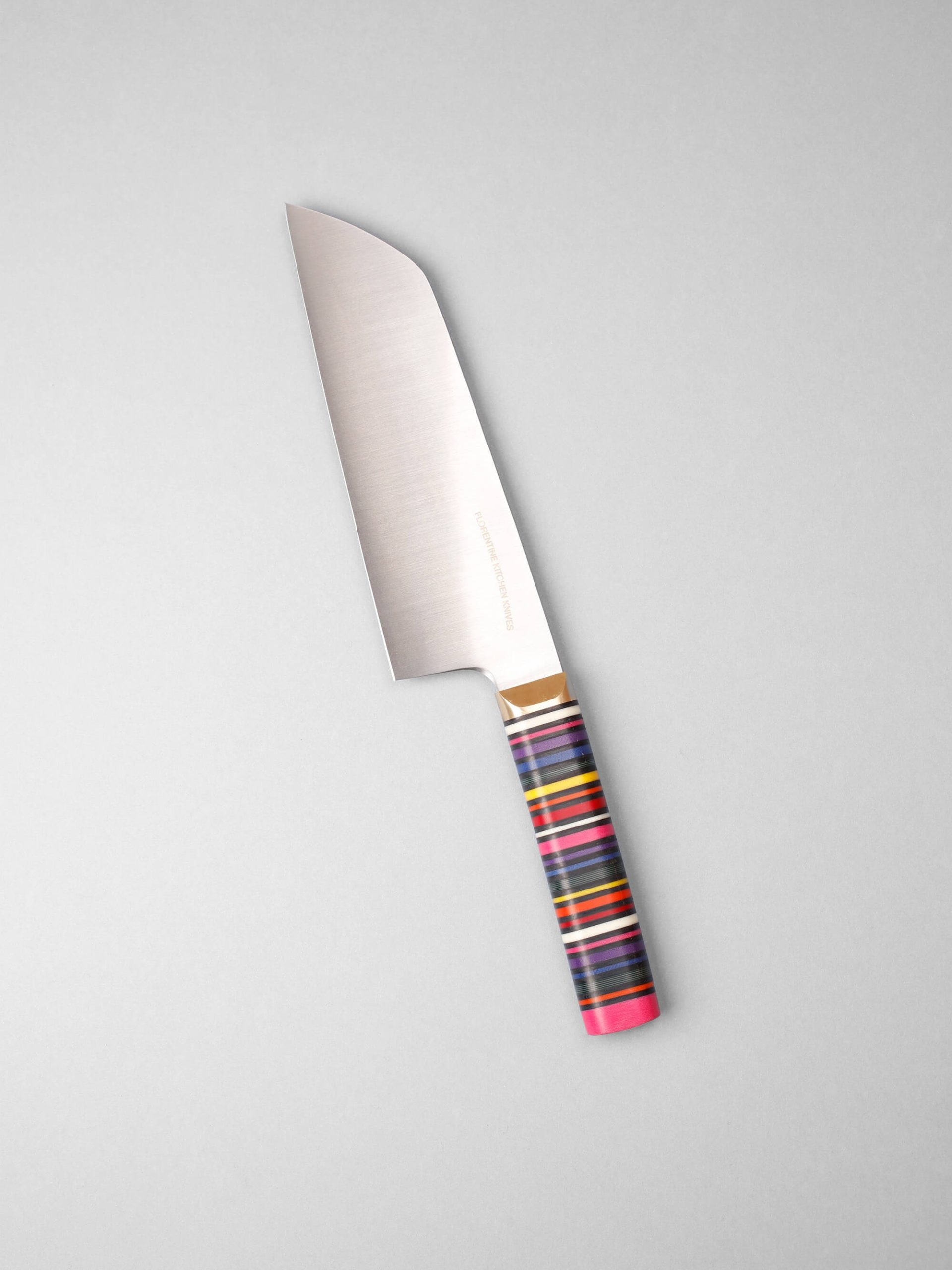 סכין קיצוץ סנטוקו 16.5 ס"מ ידית צבעונית Florentine